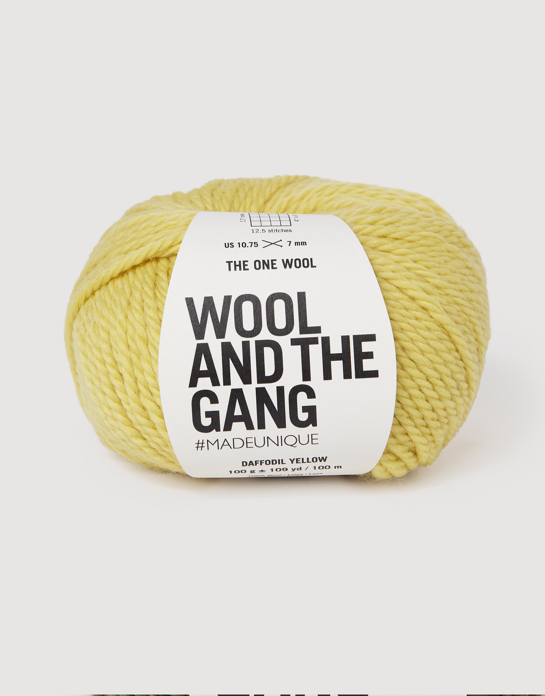 Wool and the Gang The One Wool, Daffodil Yellow, 100g, Chunky
