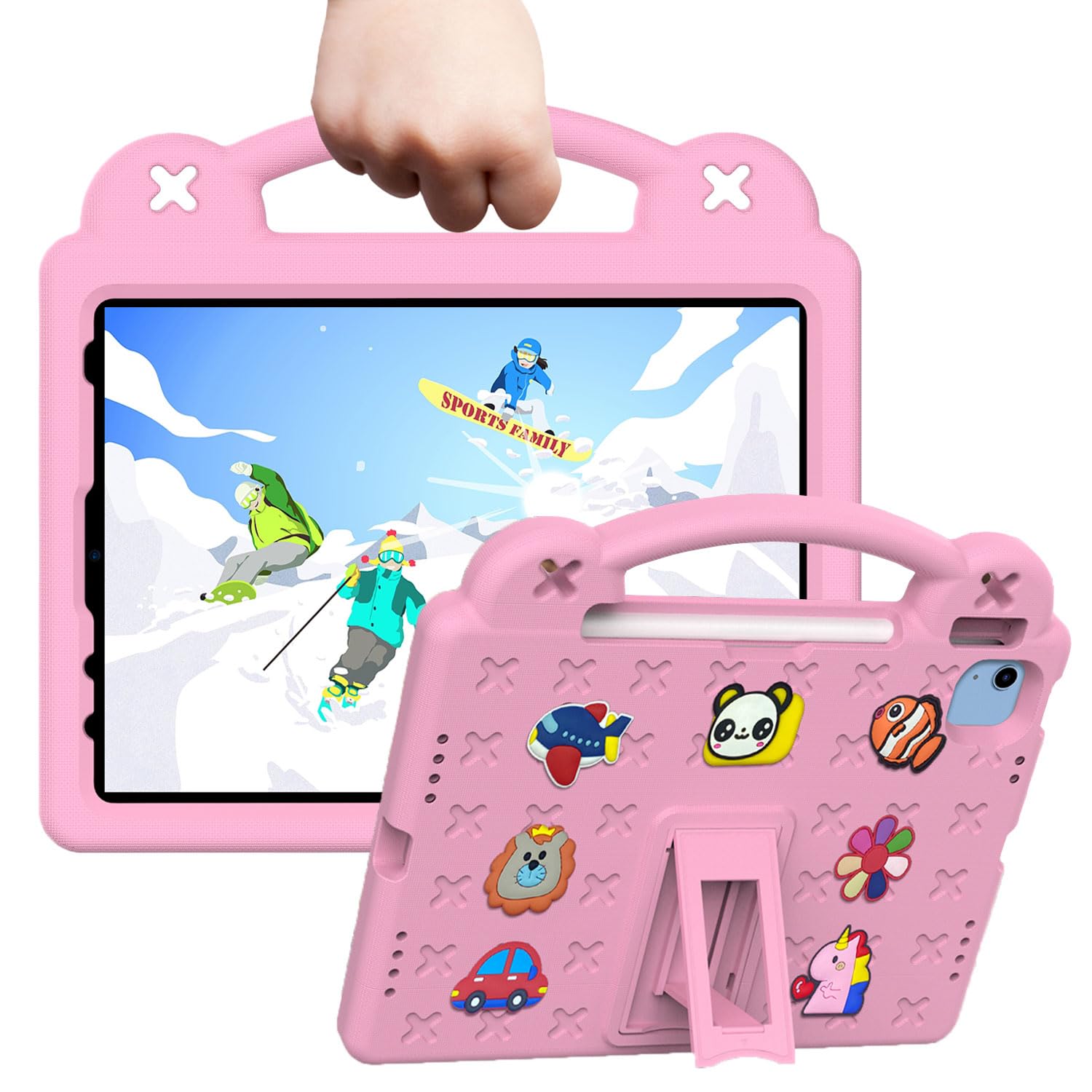 Custodia Per IPad 10a Gen (2022) Per Bambini - Antiurto In Schiuma EVA Con Maniglia E Cavalletto - Adatta Anche Per IPad Air 5/4 E Pro 11'' - 2