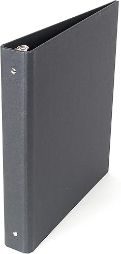 Miniatura 4 de Bigso Ringo Carpeta organizadora de 3 anillas de tablero de fibra para almacenar proyectos o papeles, carpeta resistente y duradera de 1 pulgada