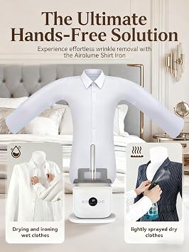 Automatic Ironing Machine, Quick 8-Minute Steam Iron with Adjustable Time & Temperature for All Fabric Types, Ideal for Shirts, Pants, Clothing & Shoes