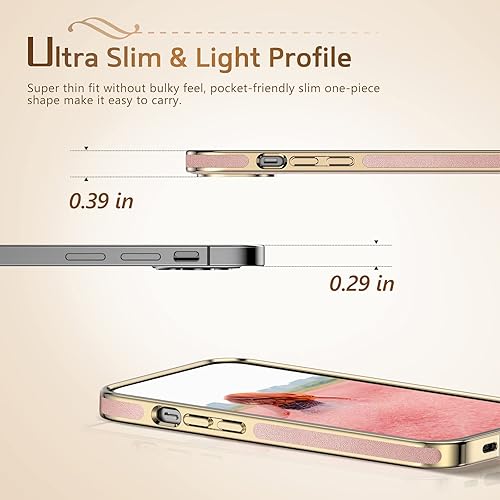 Miniatura 9 de LOHASIC Funda para iPhone 13 Pro Max, funda protectora de cuero delgada a prueba de golpes, antiarañazos, agarre suave, antideslizante, vintage, a