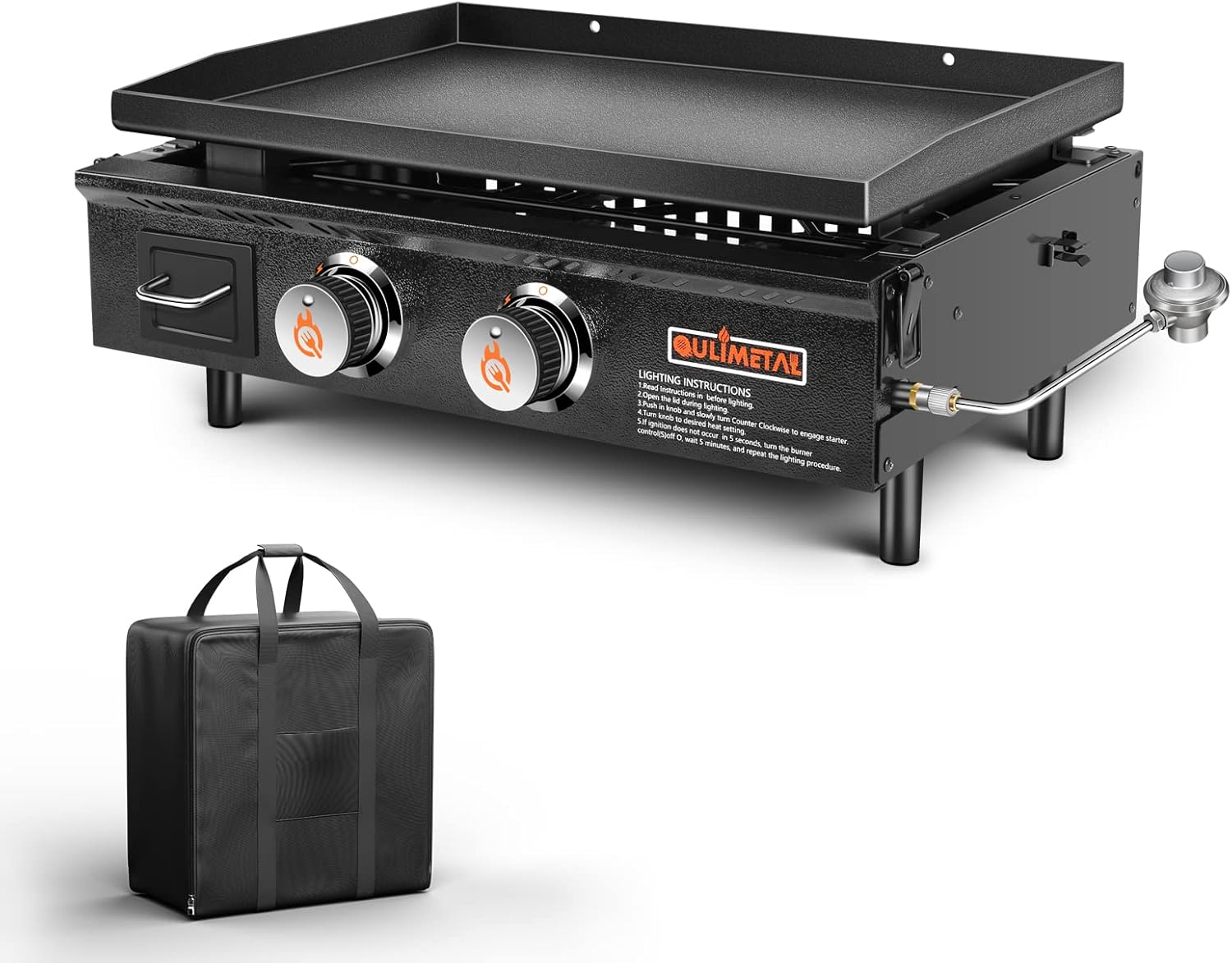 QuliMetal Flat Top Grill NonStick Griddle Portable Griddle