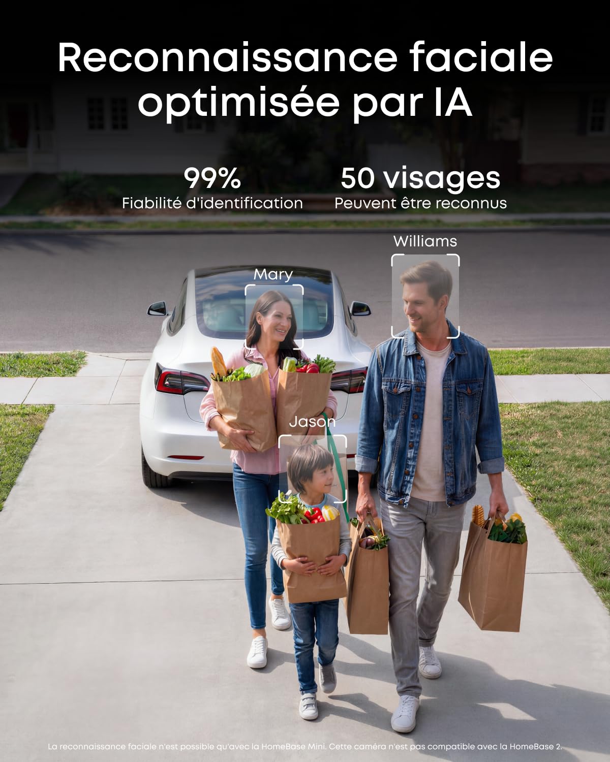 eufy Security Caméra eufyCam C35, Surveillance sans Fil, intérieur et extérieur, Support magnétique, Vision Nocturne, Stockage Local, sans abonnement, IP67, Compatible Panneau Solaire, Noire