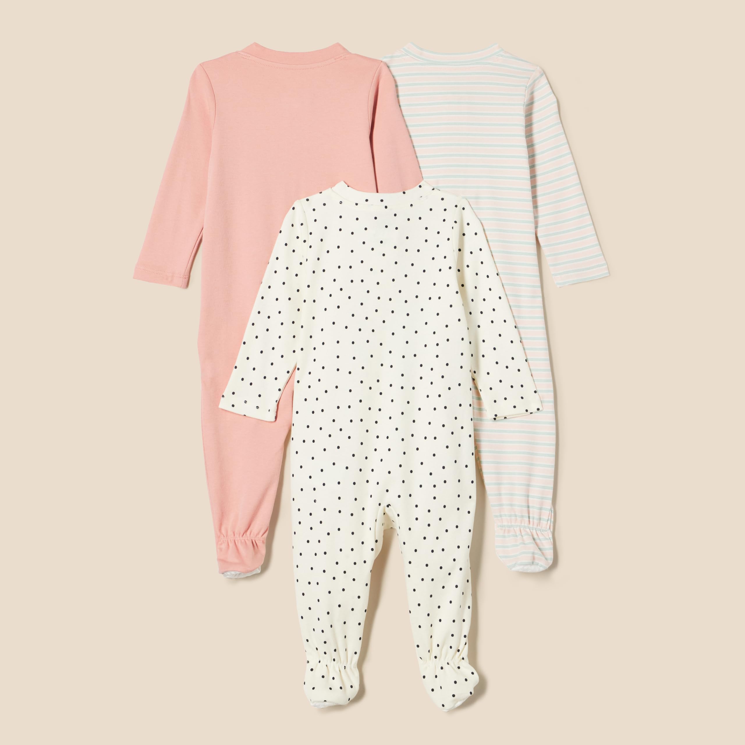 Amazon Essentials Unisex - Bimbi 0-24 Tutina con Piedini