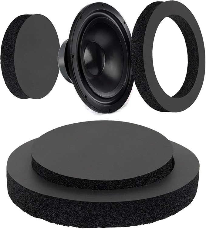 BENLIUDH Car Door Speaker Fast Rings Foam Bass Blockers, Car Universal Foam Speaker