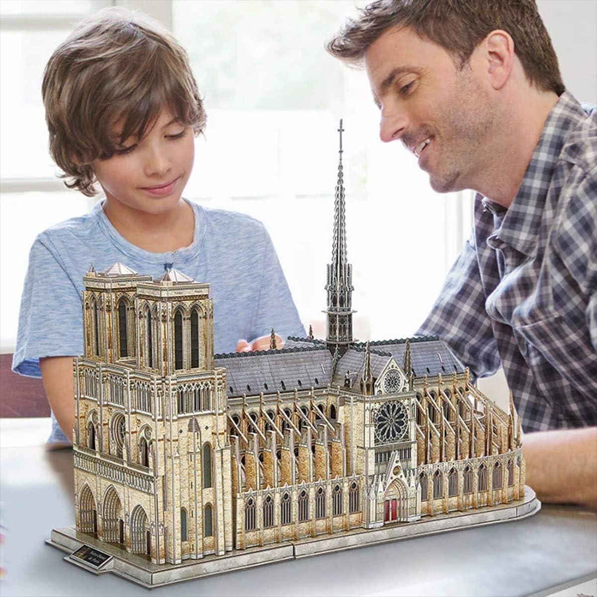 Puzzle in legno 3D per adulti, cattedrale di Notre Dame 3D, set da costruzione, 293 pezzi, montaggio in legno 3D, per chiese, steampunk, puzzle in legno 3D, modello regalo