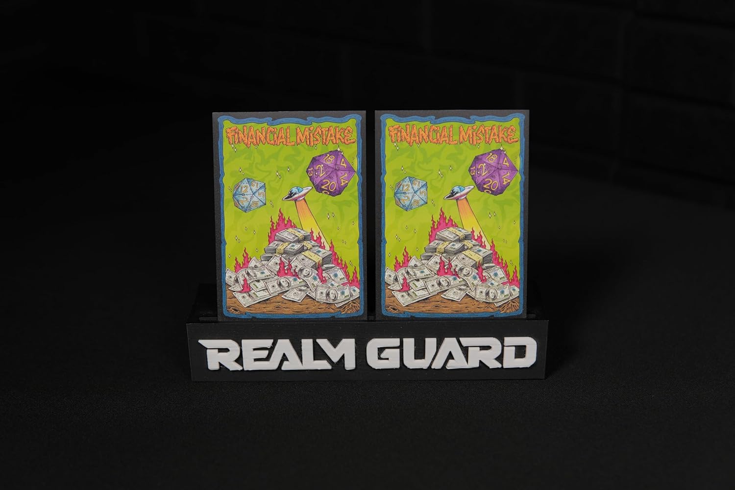 100ct Textured TCG/MTG Card Art Sleeves (Financial Mistake)