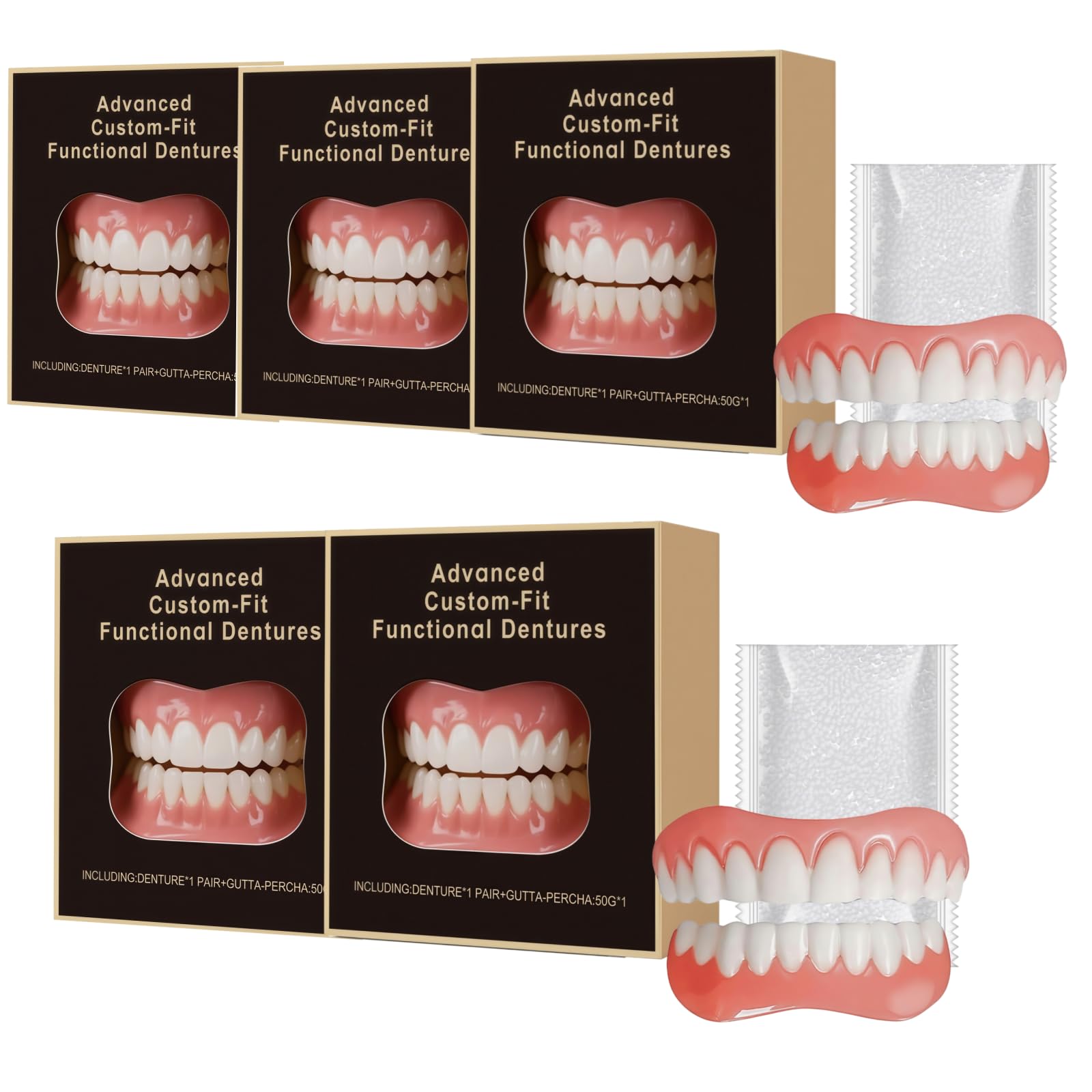 Modello Full Set Dentatura,Dentatura Cosmetic Veneer Fake Teeth-Cosmetic
