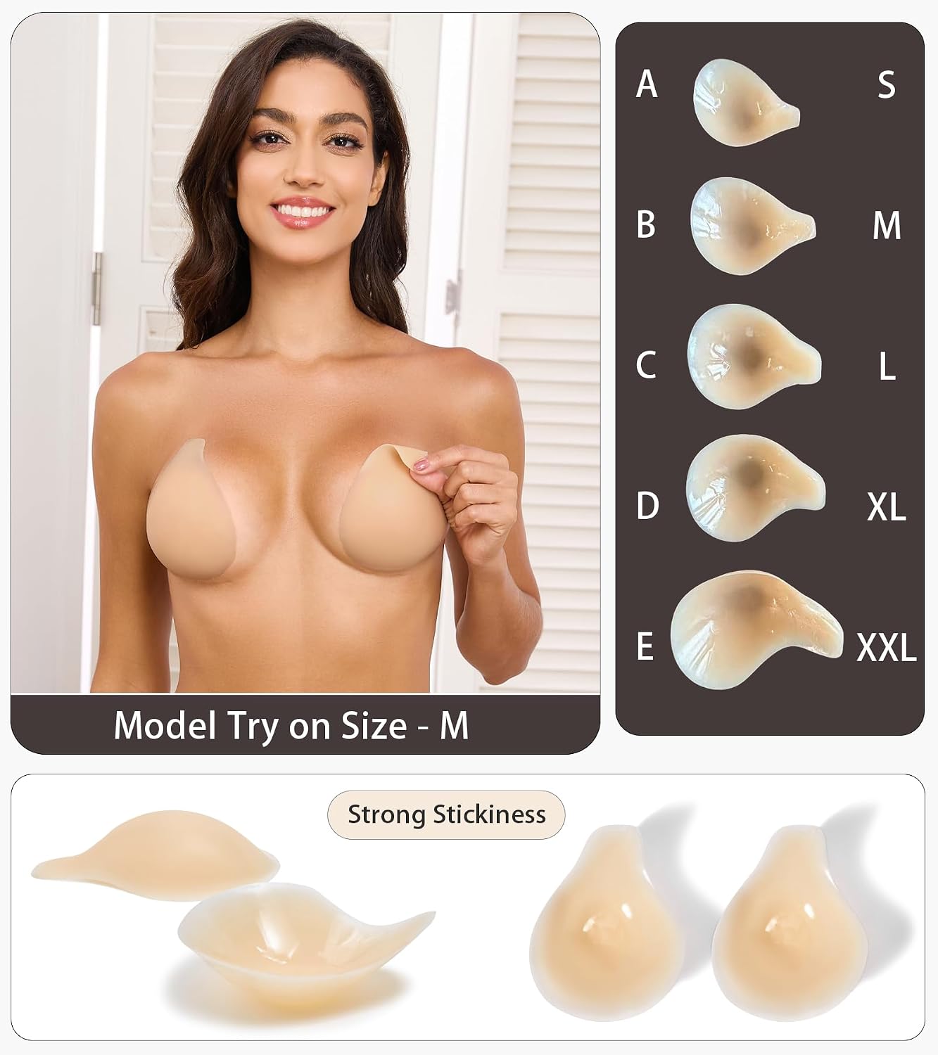 Nipple Covers Sticky Push up Bra Added Lift Seamless Ultra-Thin Pasties Women Adhesive Bras