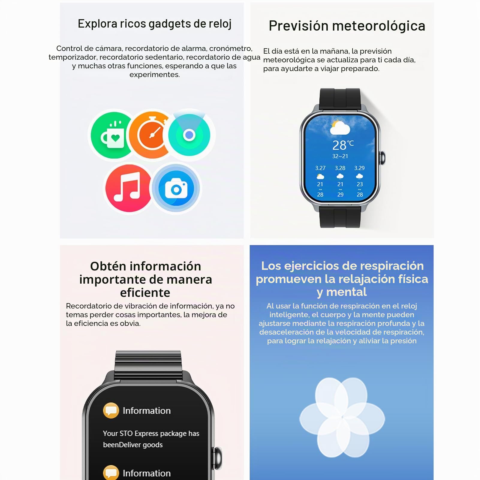 Denash Reloj Inteligente con Auriculares, Inalámbricos Pulsera de Actividad 2 en 1, 2,01 Pantalla HD, Rastreador de Ejercicios,NFC, Oxígeno en Sangre Monitor de sueño para Android e iOS