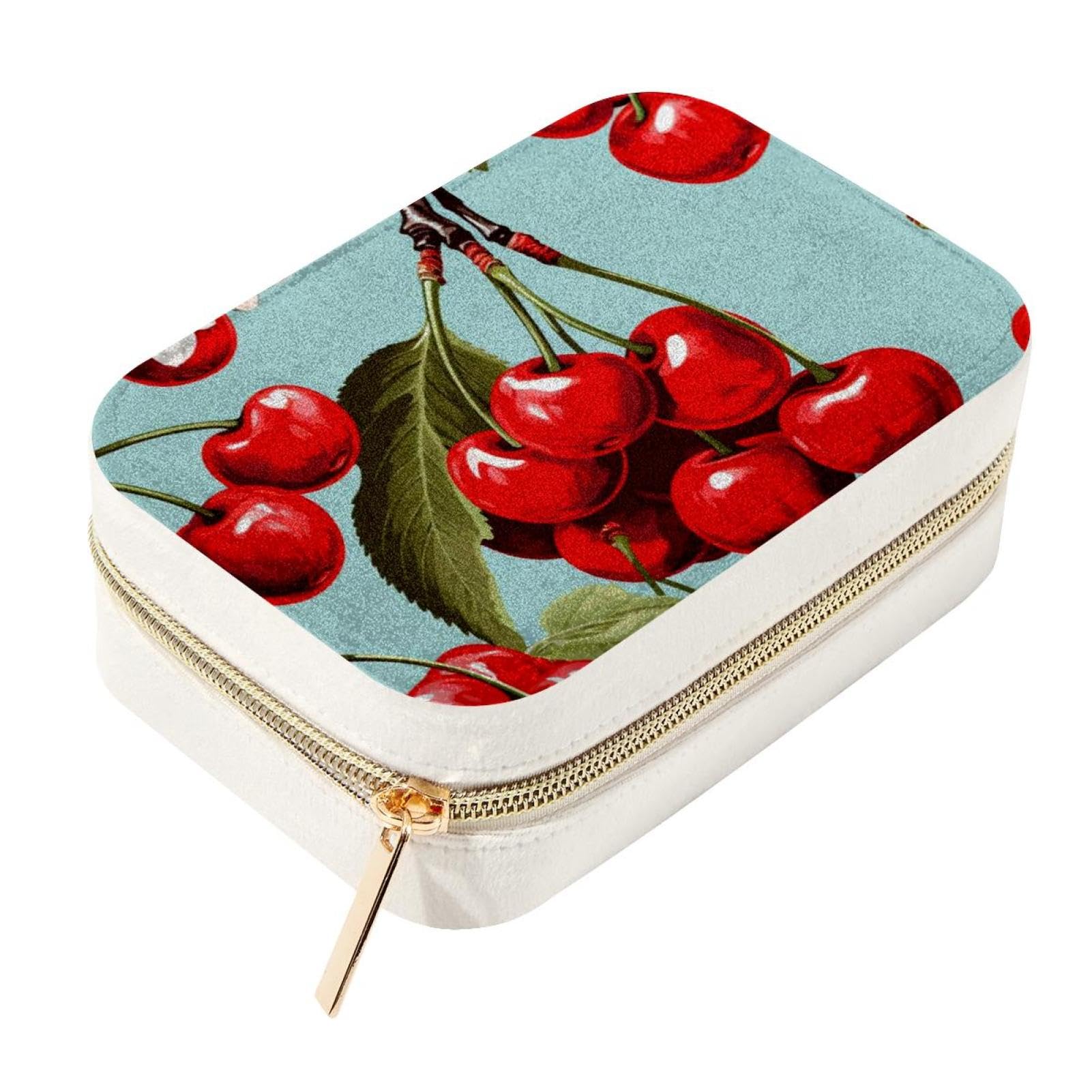 Joyero de cereza espacioso para organizar tus anillos y collares