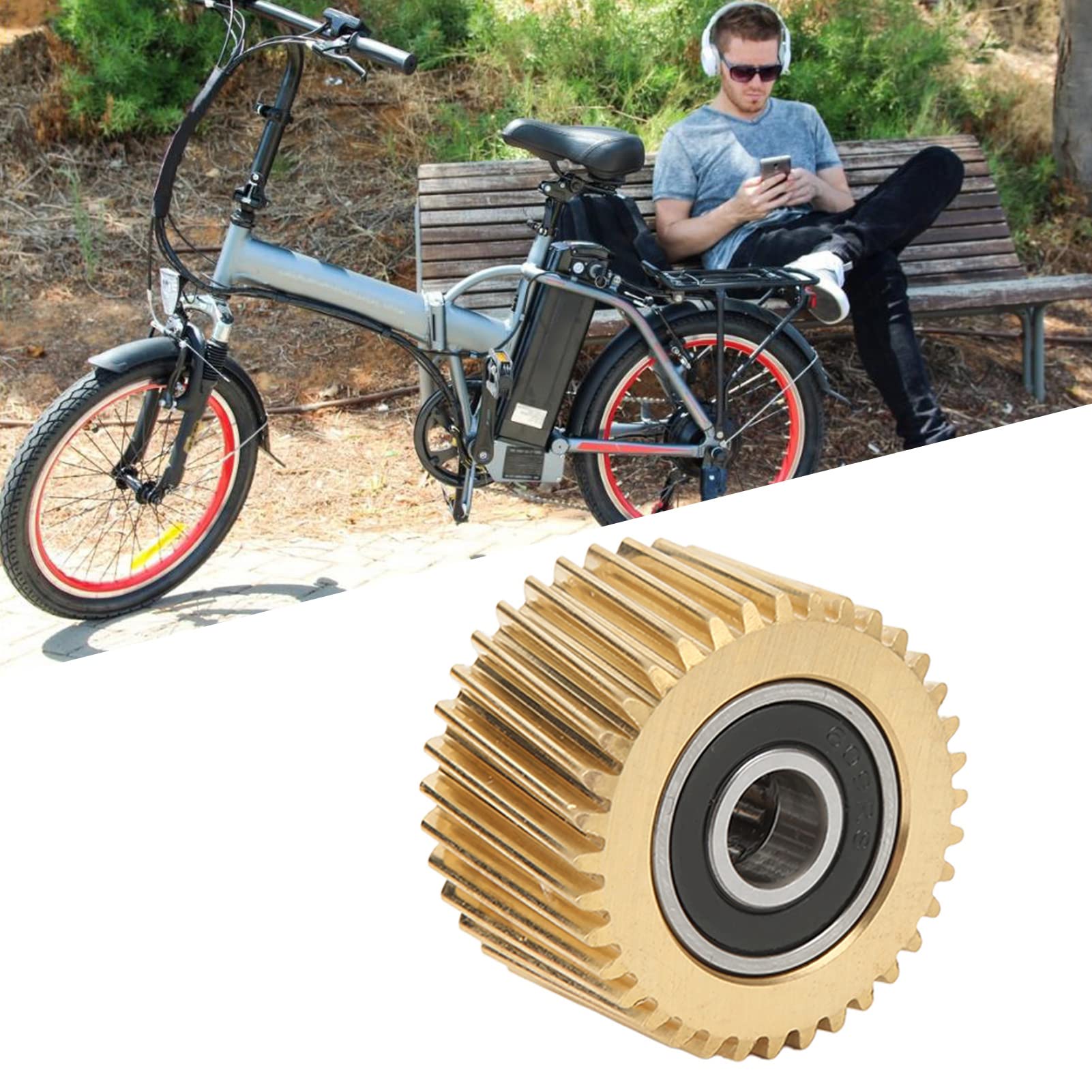 BuyWeek Engrenage de moteur d'entraînement intermédiaire, pièce de mise à niveau de l'engrenage de remplacement du moteur d'entraînement intermédiaire de vélo électrique pour moteur d'entraînement int
