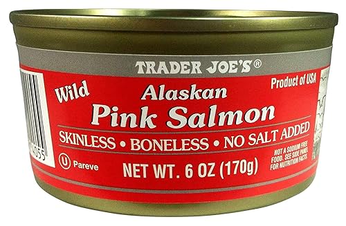 Miniatura 3 de Trader Joe's Alaskan Wild Pink Salmon lata de 6 onzas, (paquete de 6)