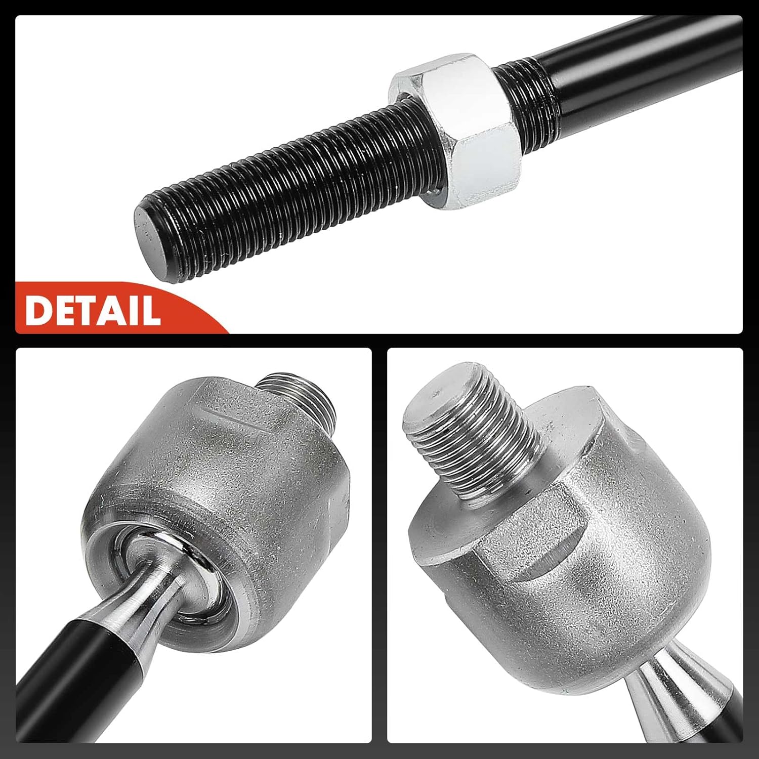 A-Premium 2 x Front Inner Tie Rod Ends, Compatible with Chevrolet Silverado 1500 2019-2023, Tahoe 2021-2023, Suburban 2021-2023 & GMC Sierra 1500 Limited 2022, Yukon XL & Cadillac Escalade ESV