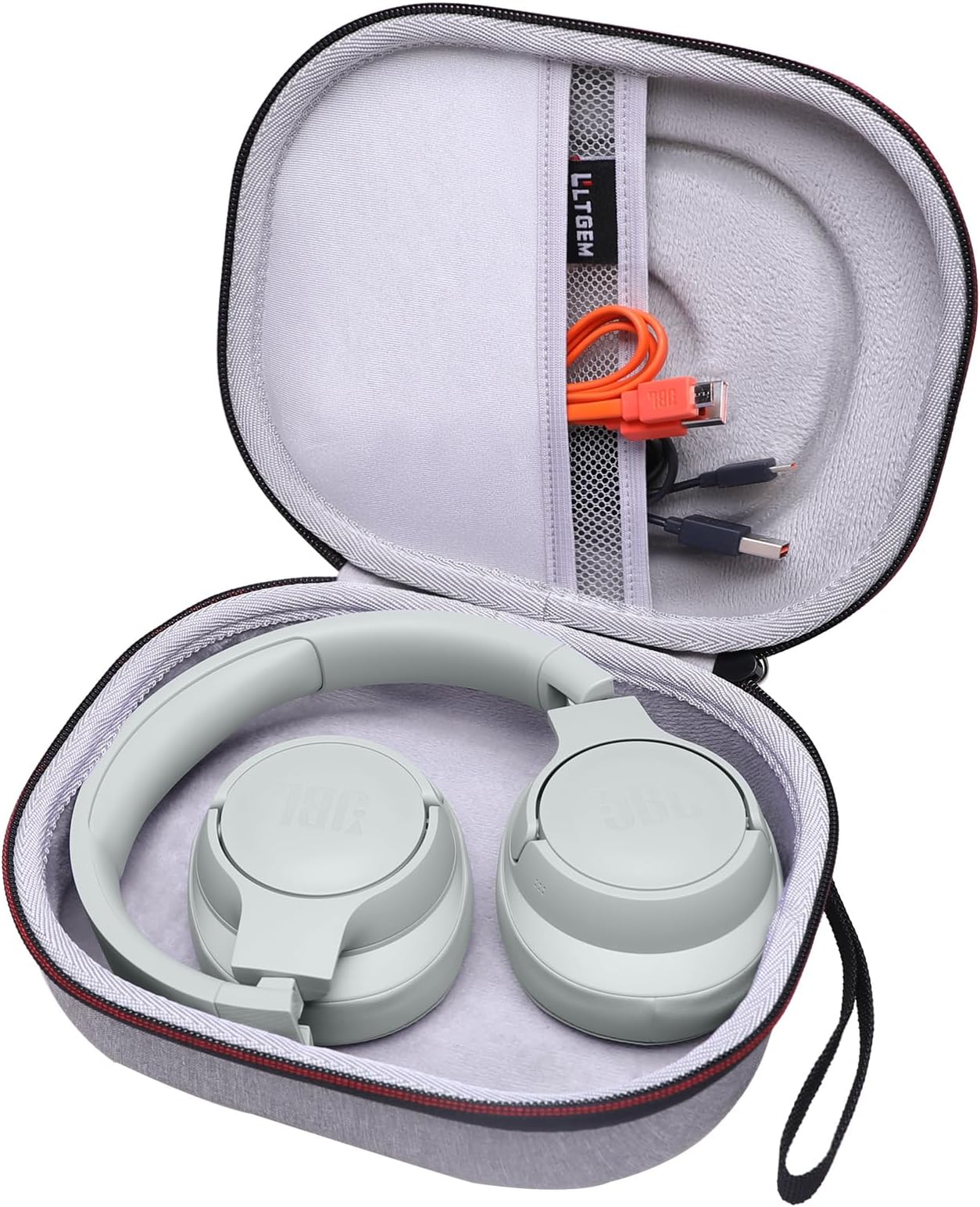 LTGEM EVA Hard Case for JBL Live 770NC/660NC/650BT/460NC/670NC/400BT/500BT and JBL Tune 770NC/710BT/720BT/760NC/700BT/750BT/510BT/660NC/520BT/500/Tour One/E45BT Bluetooth Wireless Headphone(Grey)