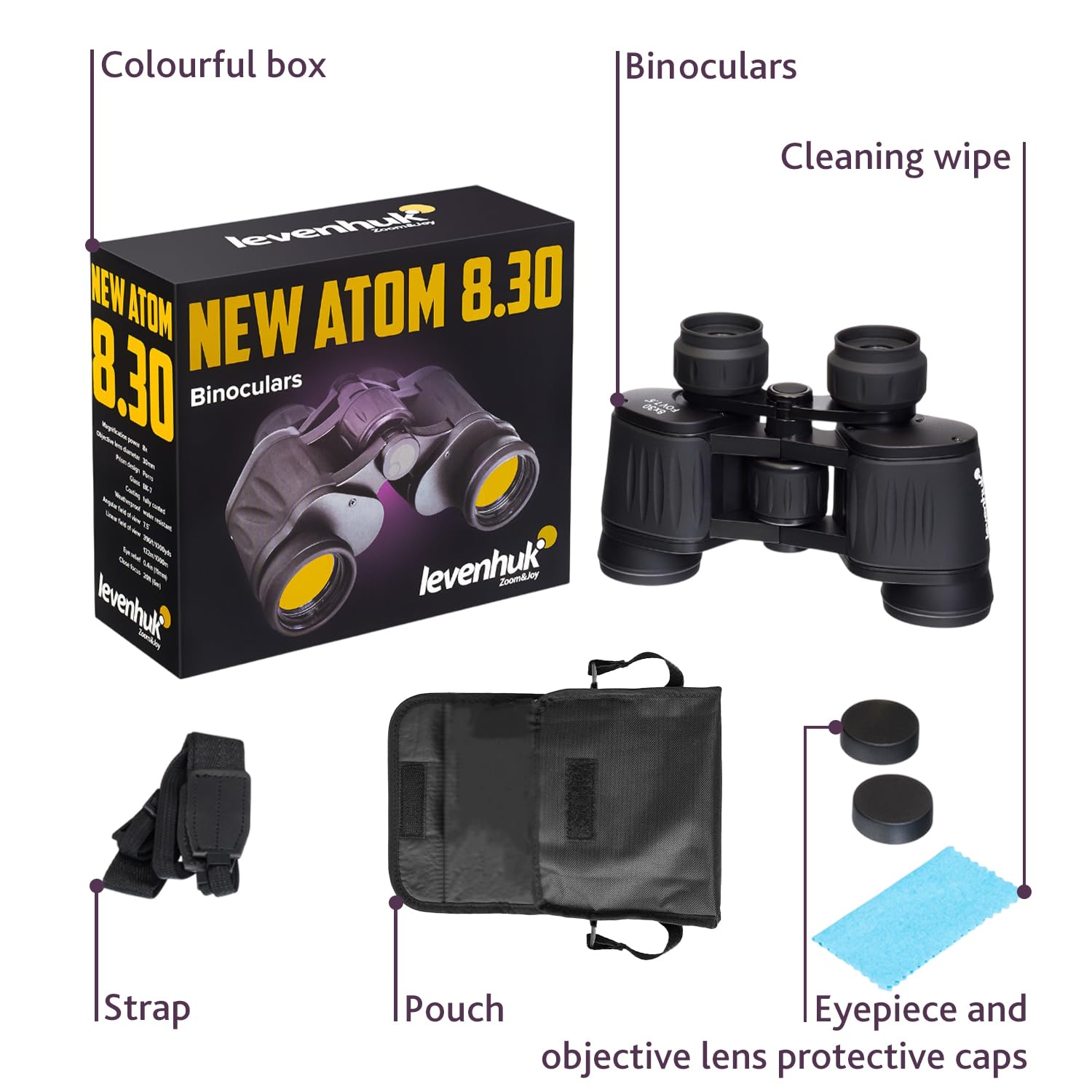 Lornetka Levenhuk New Atom 8x30