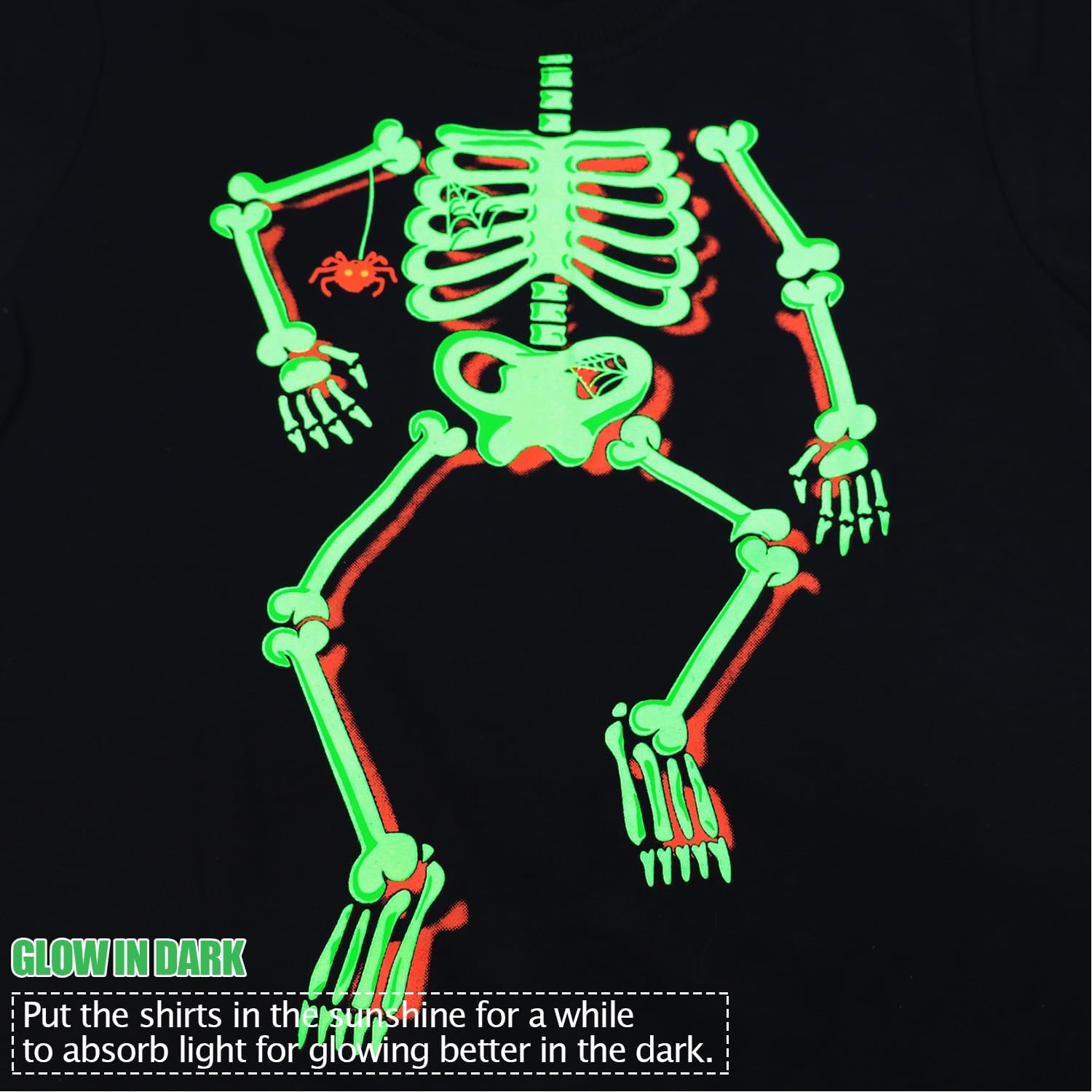Boys Girls Halloween Sweatshirt Toddler Pumpkin Face Long Sleeve Shirt Kids Skeleton Top Clothes 2-7T