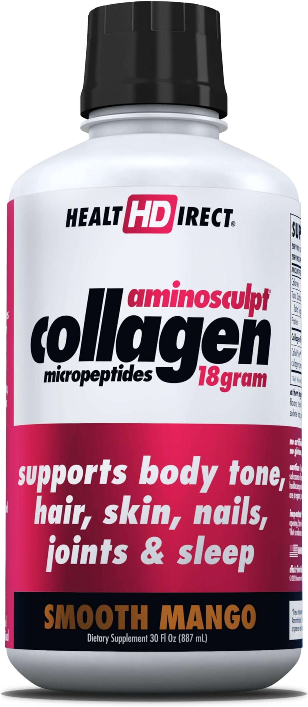 Health Direct, Amino Sculpt Collagen, Smooth Mango, 30 fl oz (887 ml)