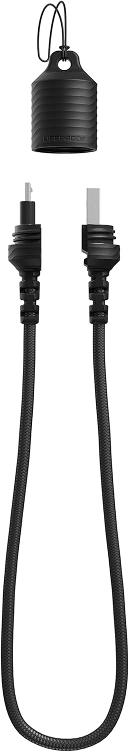 LifeProof LIFEACTÍV USB A-Micro B Lanyard Cable - Retail Packaging - Black