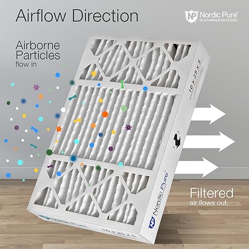 Miniatura 8 de Nordic Pure - Filtro de aire, 16x25x416x25x5 (4-38 Actual Depth)