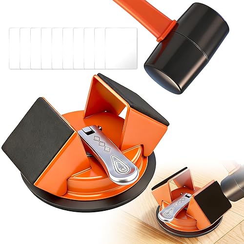 Saker Floor Gap Fixer Tool Kit with Mallet, 10PCS Washable