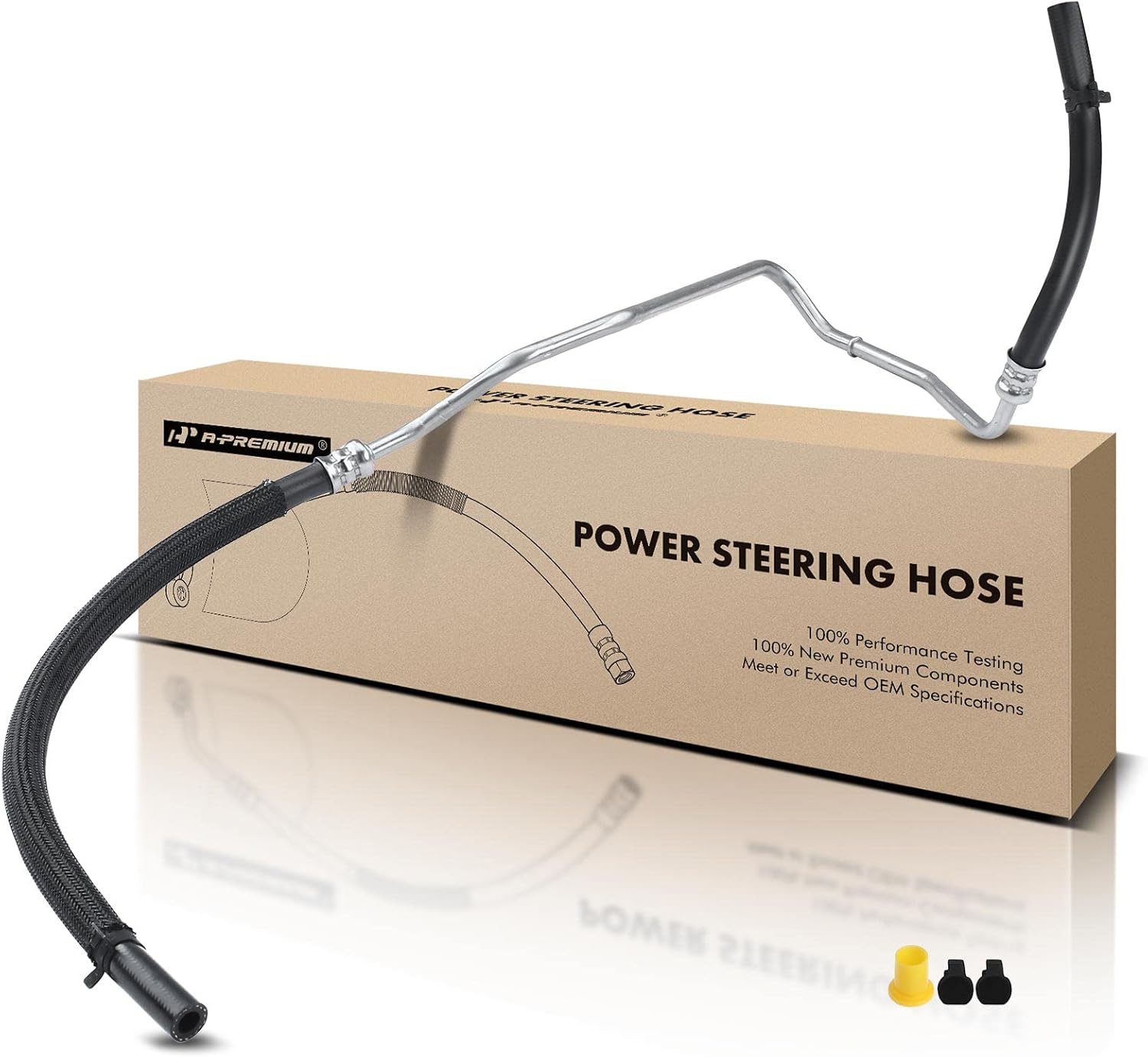 A-Premium Power Steering Return Hose Line Assembly Compatible with Ford Freestar Mercury Monterey 2004 2005 2006 2007 3.9L 4.2L Cooler To Reservoir