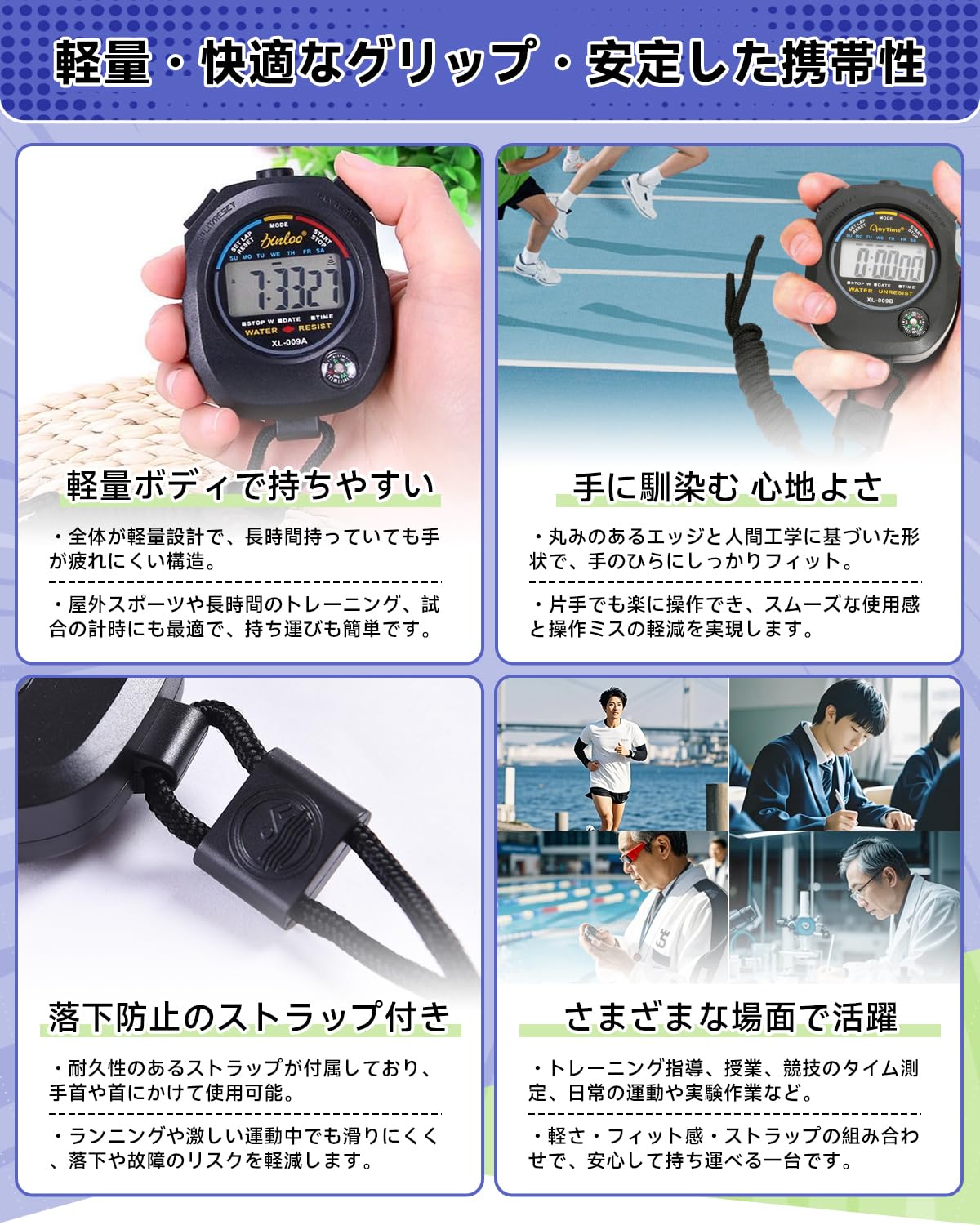Amazon.co.jp: JetWave 【審判員も推薦】ストップウォッチ 9防水
