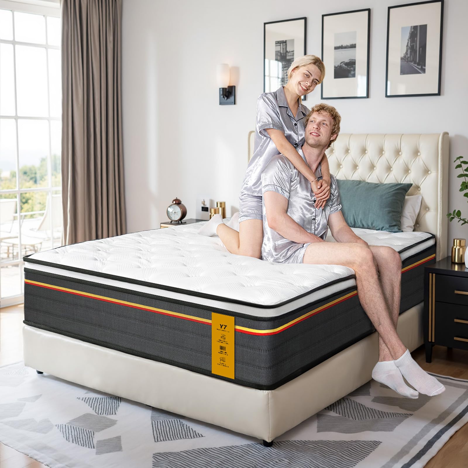 NOFFA 12 Inch Full Hybrid Mattress