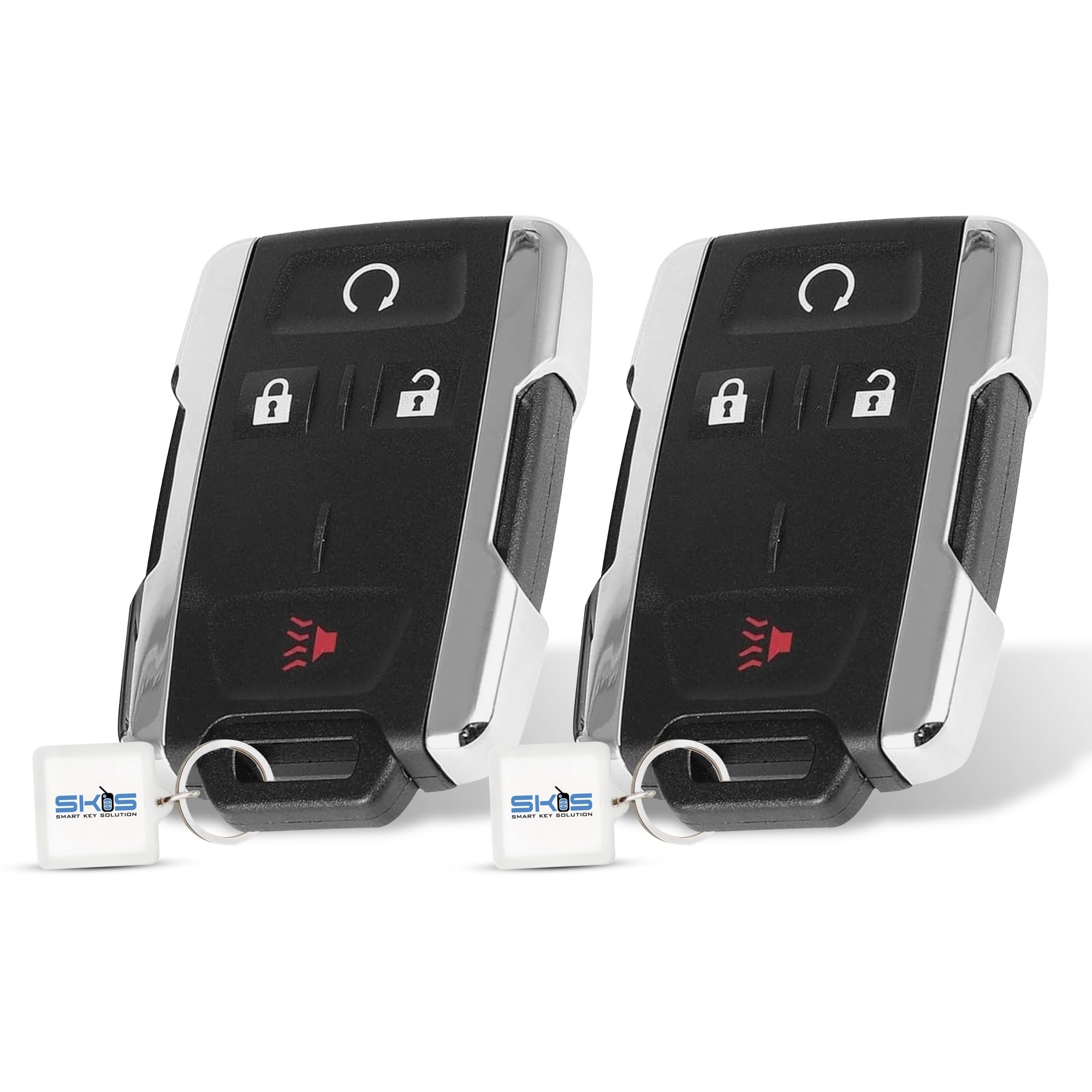 SKS 2 Key Fob Replacement Compatible for Chevy Silverado GMC Sierra 1500 2500 HD 3500 HD 2014 2015 2016 2017 2018 2019 2020 Chevrolet Colorado GMC Canyon 2015-2021 Car Keyless Entry Remote Start