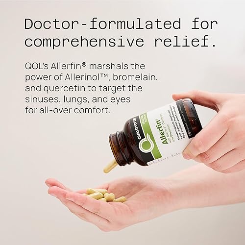Miniatura 6 de Suplemento prémium para aliviar los senos nasales, nasales, pulmonares, estacionales y alérgicos, incluye bromelina, quercetina, ortiga y alerinol –