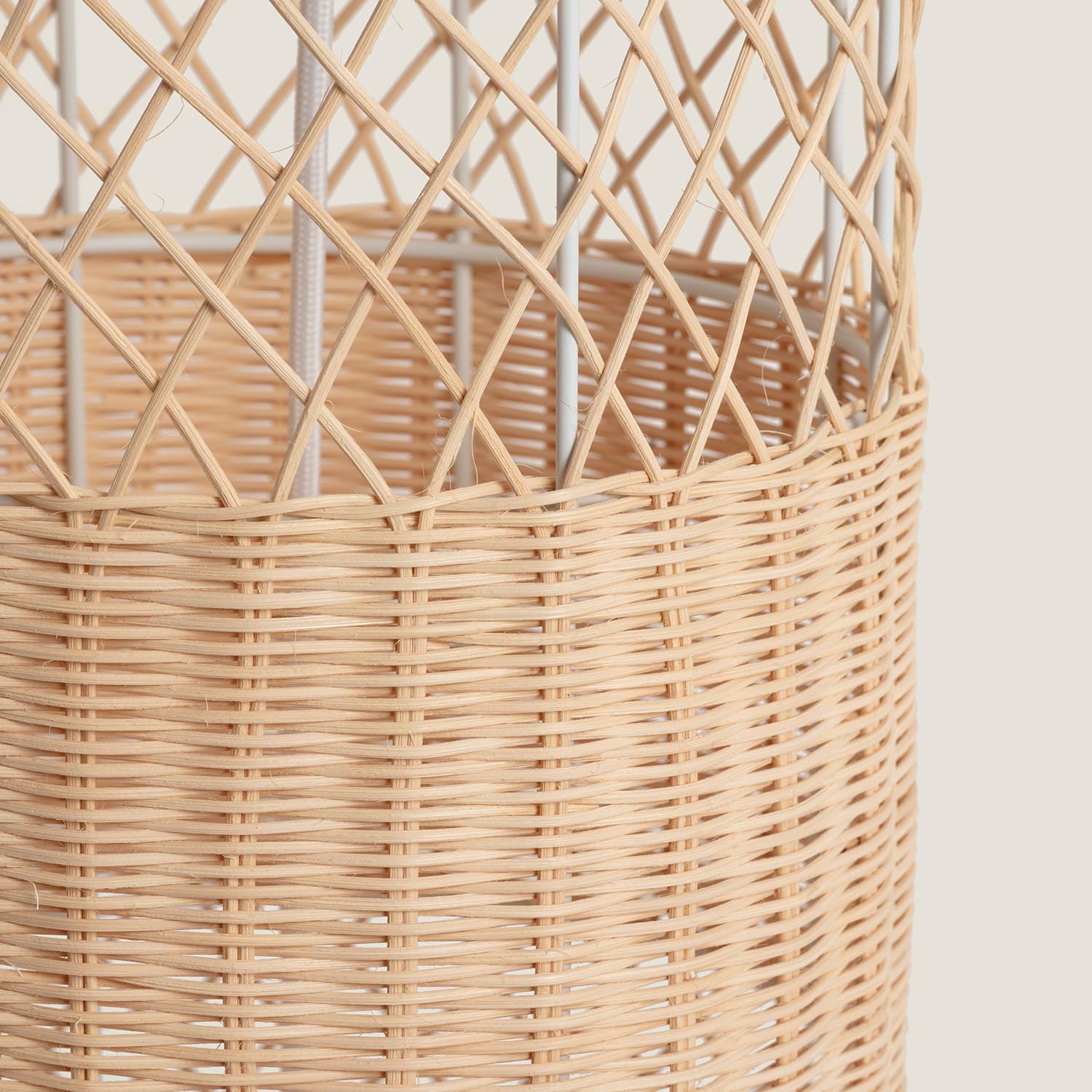 LEDKIA Lampadaire Rotin Rubra Naturel