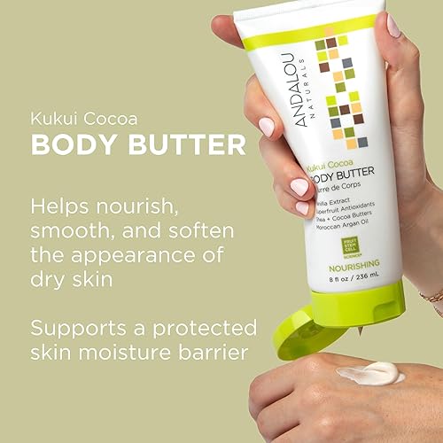 Miniatura 2 de Andalou Naturals Kukui Mantequilla corporal nutritiva de cacao 8 onzas