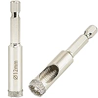 Vista 10 de Sierra perforadora de diamante de 1 3/4 pulgadas con broca piloto, sierra de agujero para azulejos de 1.75 pulgadas con broca central para mármol