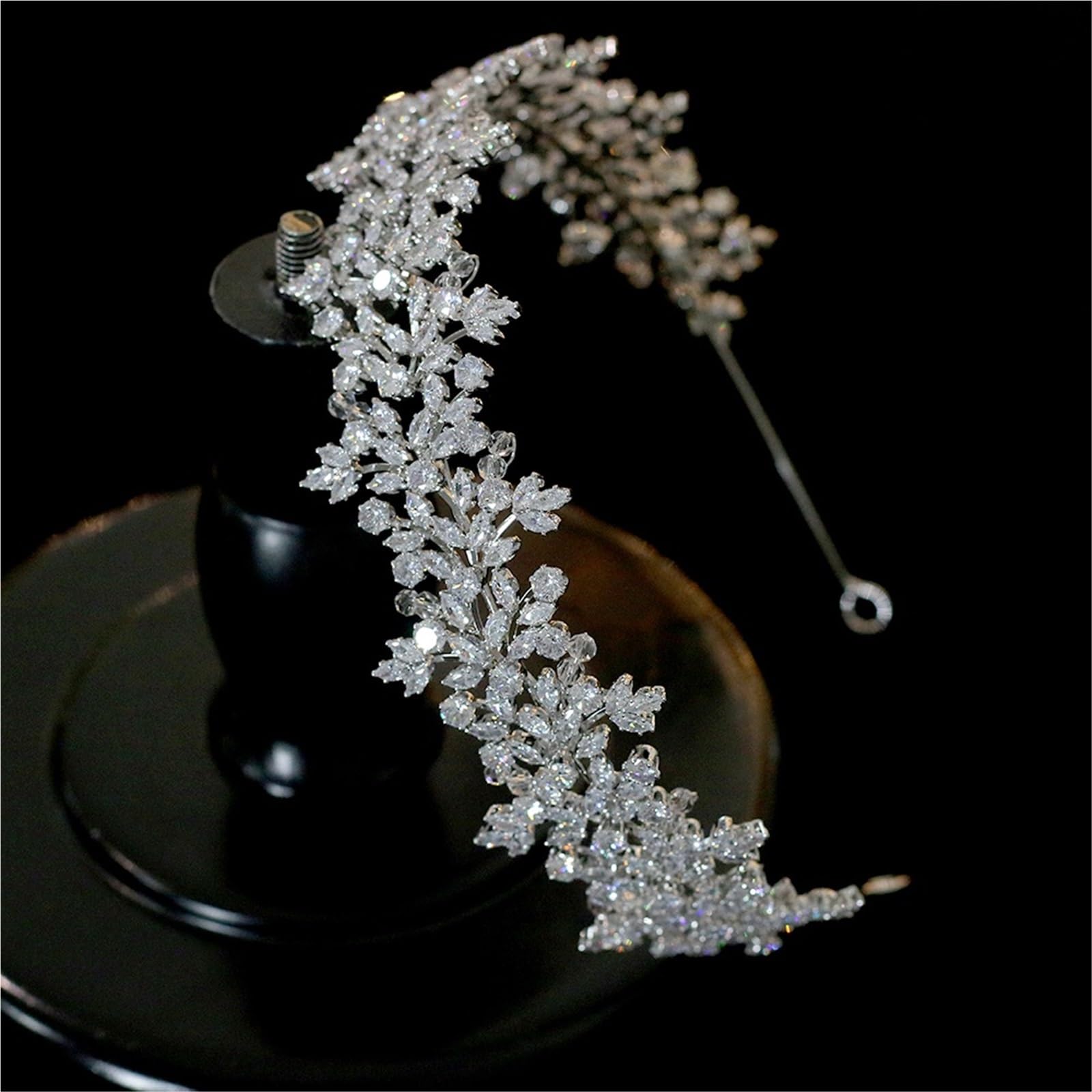 Copricapo da sposa Accessori for capelli Gioielli, Corone for donna, Tiara, Damigella d'onore(Silver)