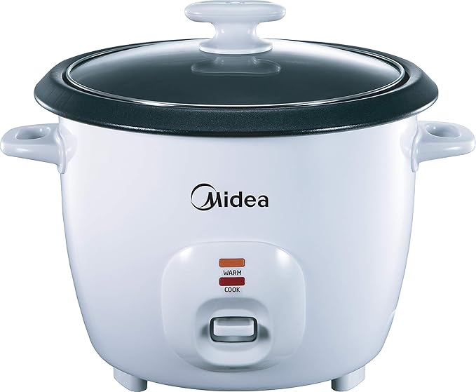 Midea Electric Rice Cooker, 1.8 Liters Rice Capacity, White Color, MG