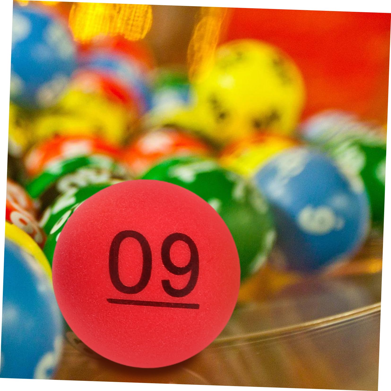 VICASKY Numbered Plastic Balls 10pcs Set Green Pink for Party Balls Games and Event Drawings