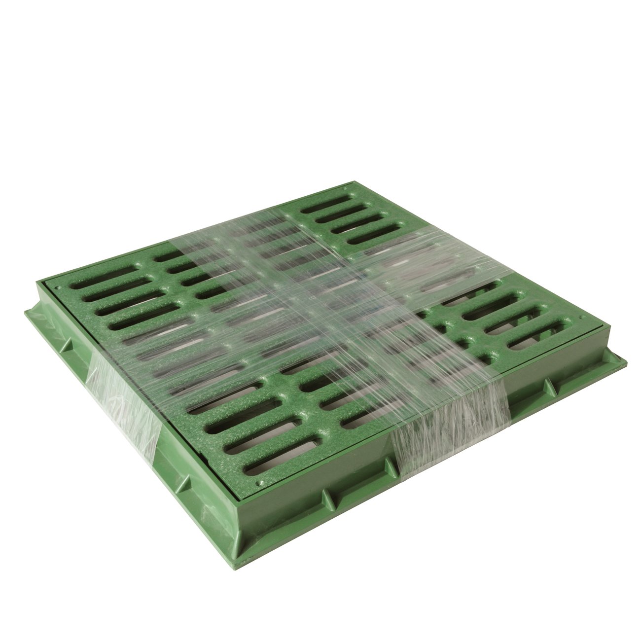 First Plast tgnp40 V-y rama z rusztem do grillowania PEDONABILE z PCW, zielona, 400 x 400 mm
