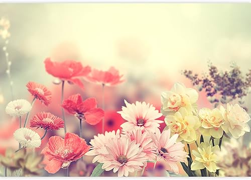 Miniatura 2 de wall26 - Variación de flores coloridas de primavera - Mural de pared extraíble  Papel pintado grande autoadhesivo - 66x96 pulgadas