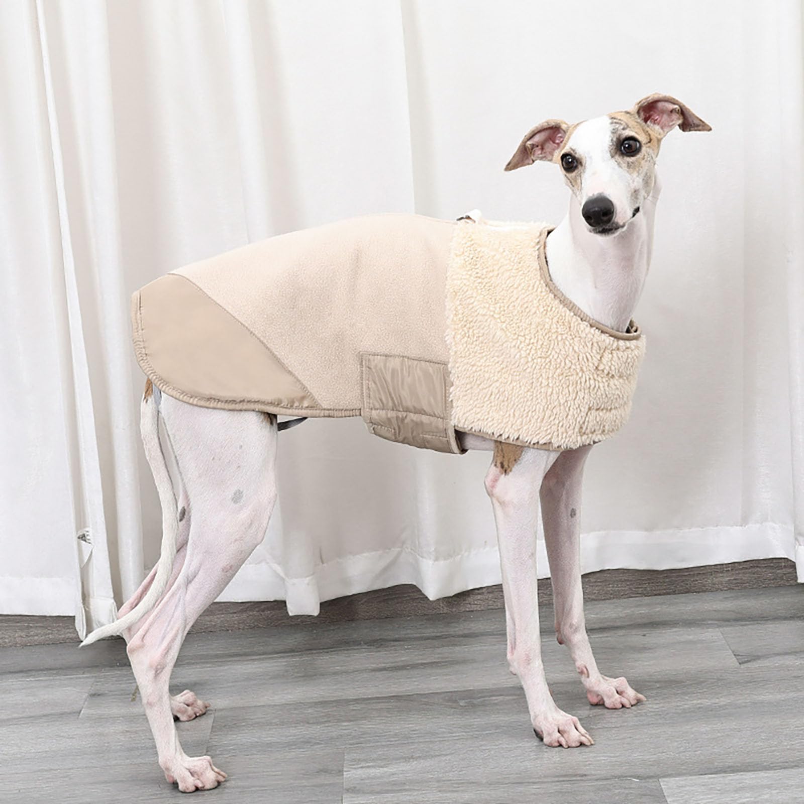 Abrigo de Invierno para Perros Whippet, Ropa de Galgo Italiano, Abrigos para Perros de Clima frío con Anillo de Correa y Correa para la Pierna, Chaqueta de Nieve para Perros, Chaleco
