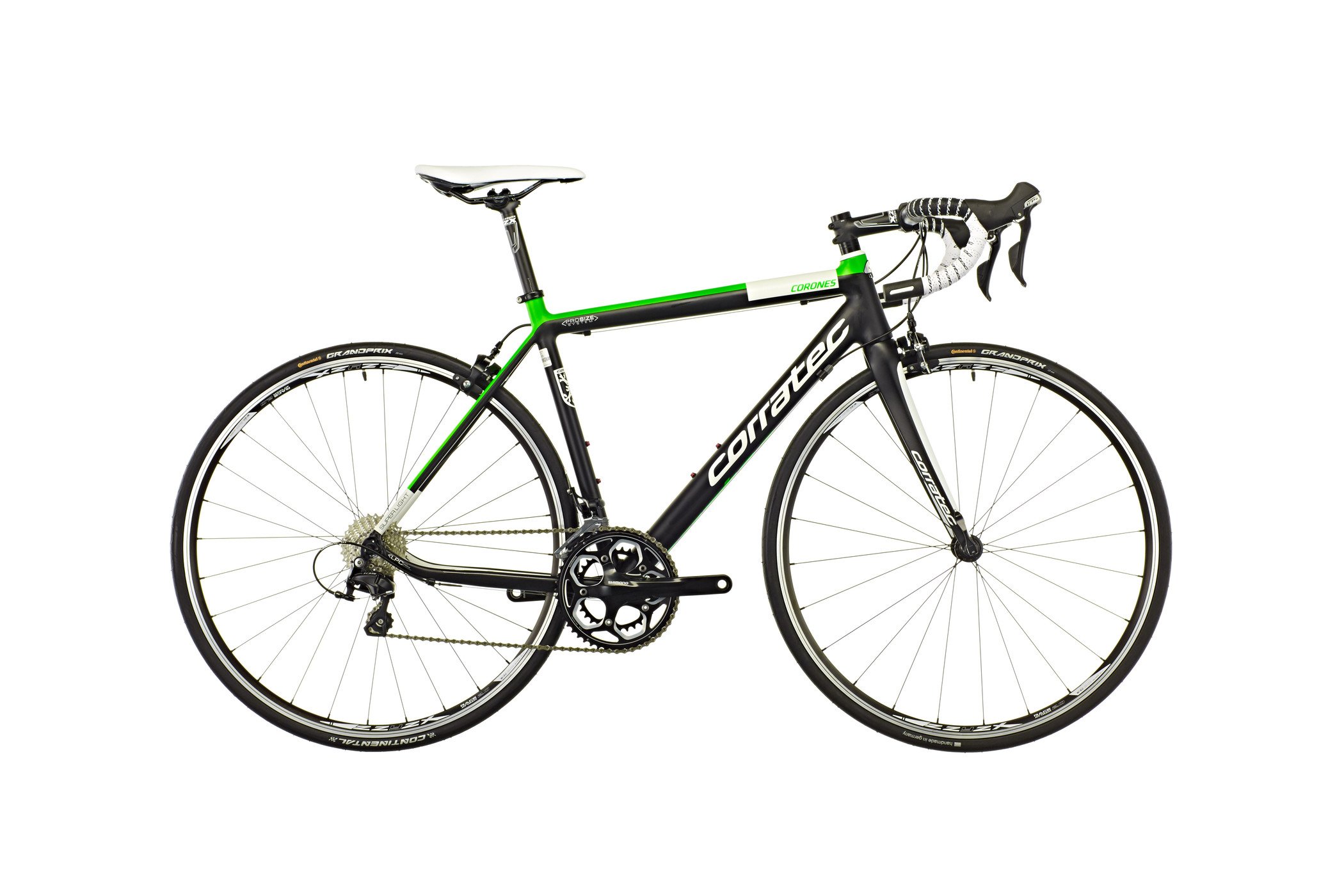 Corratec Corones 105-2016-bicicletta da strada per bici da strada, colore: nero carbonio