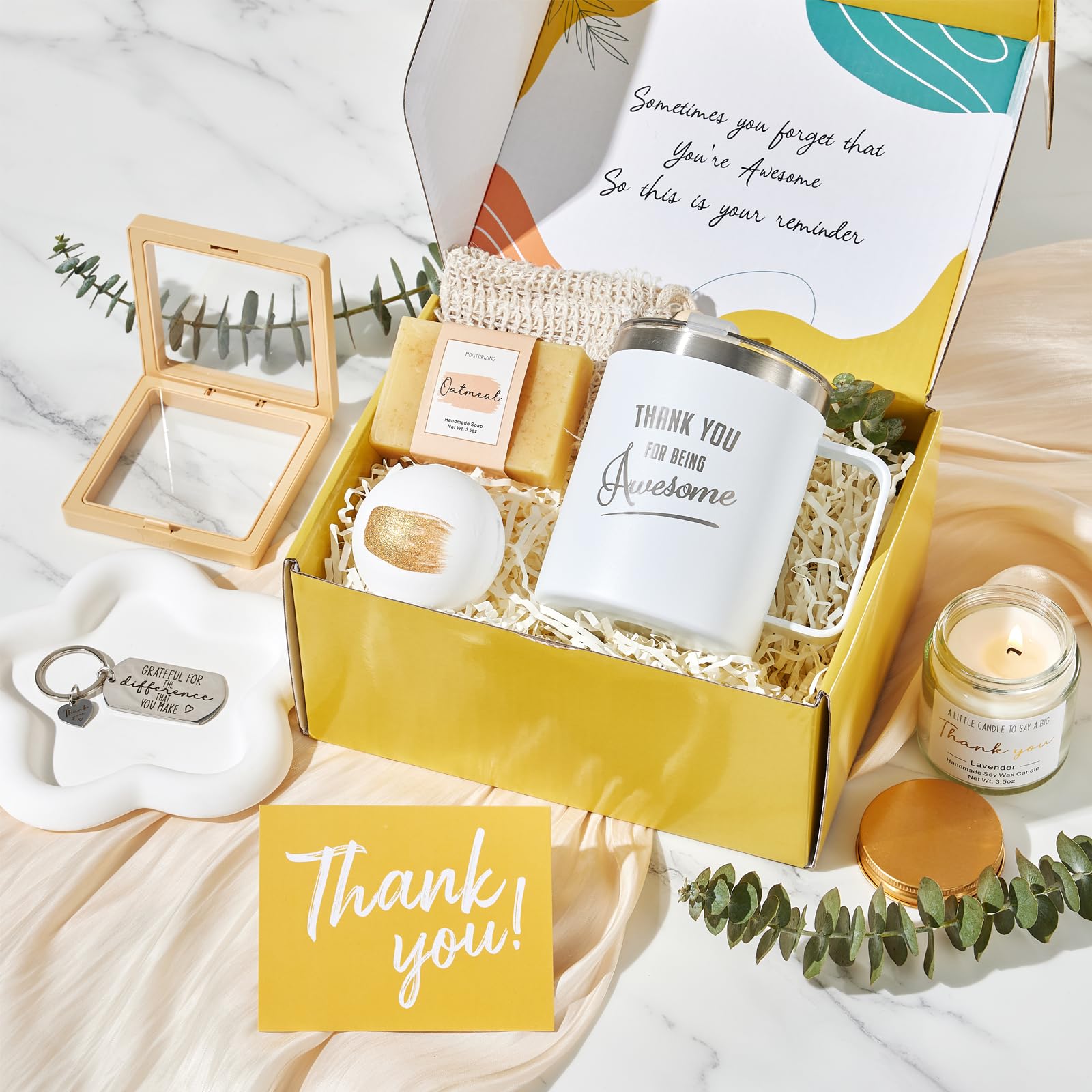 Regalos de agradecimiento para mujeres, cestas de agradecimiento para empleadas