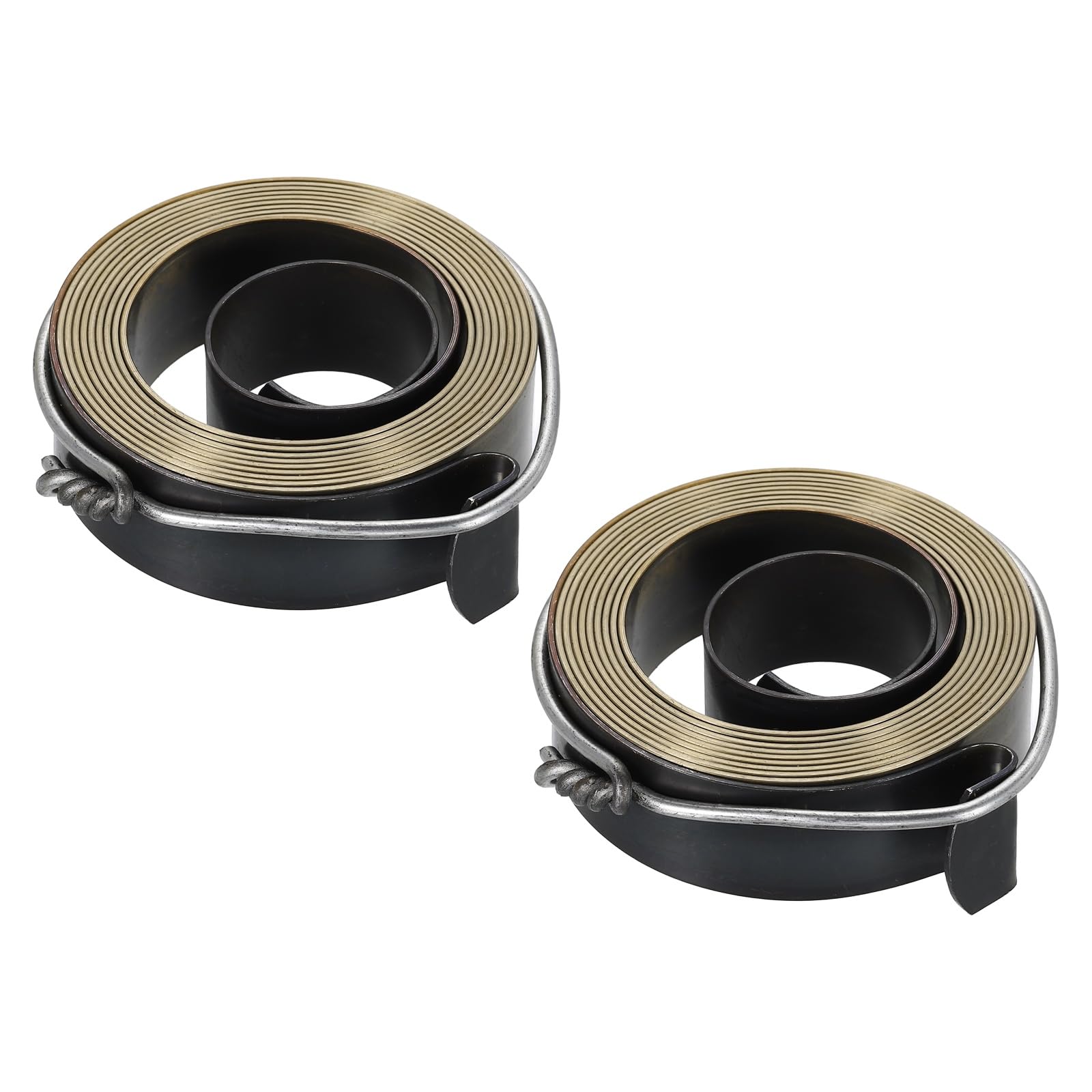 Ressort de rappel en acier noir pour enrouleur d'aspirateur et axe de perceuse 64mm