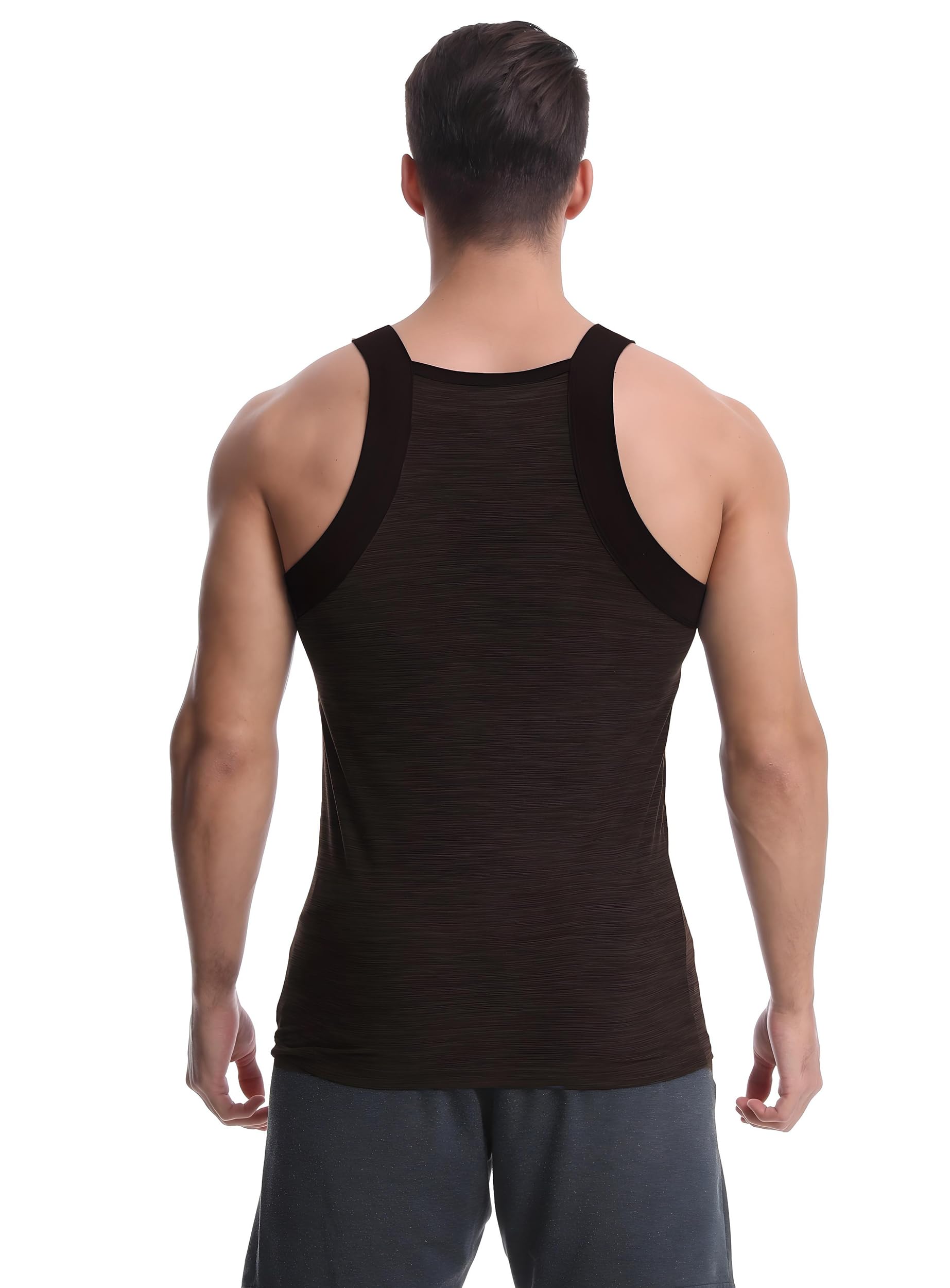 Different Touch Herren-Tank-Tops, Dry-Fit, quadratischer Schnitt, 3er-Pack