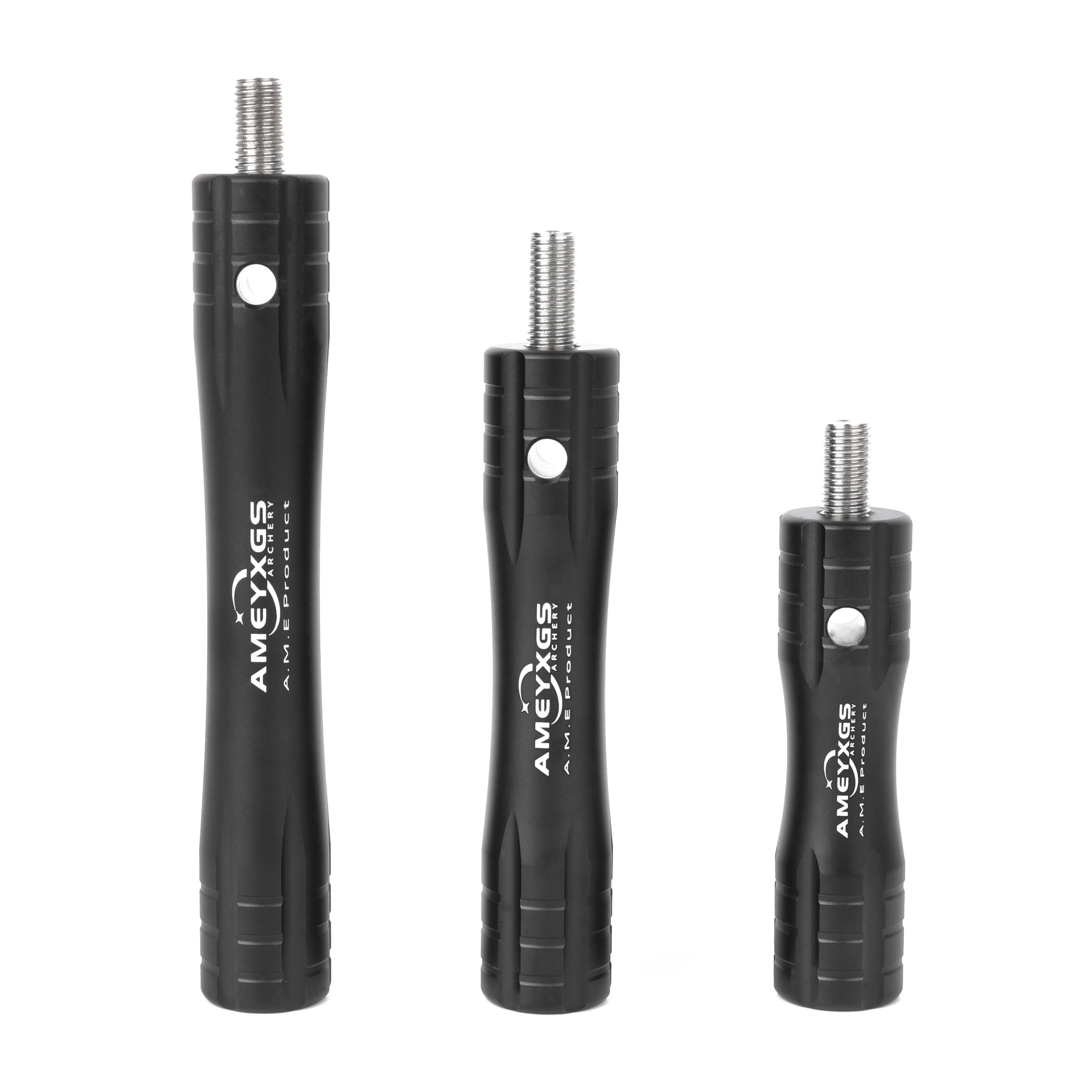 SHARROW Archery Bow Stabilizer Rod 3" 4" 5" Balance Bar Extender Extension Pole Damping Rods Compound Bow Shock Absorber Aluminum Alloy Vibration Damper Stabilizer (Type 1, 5")