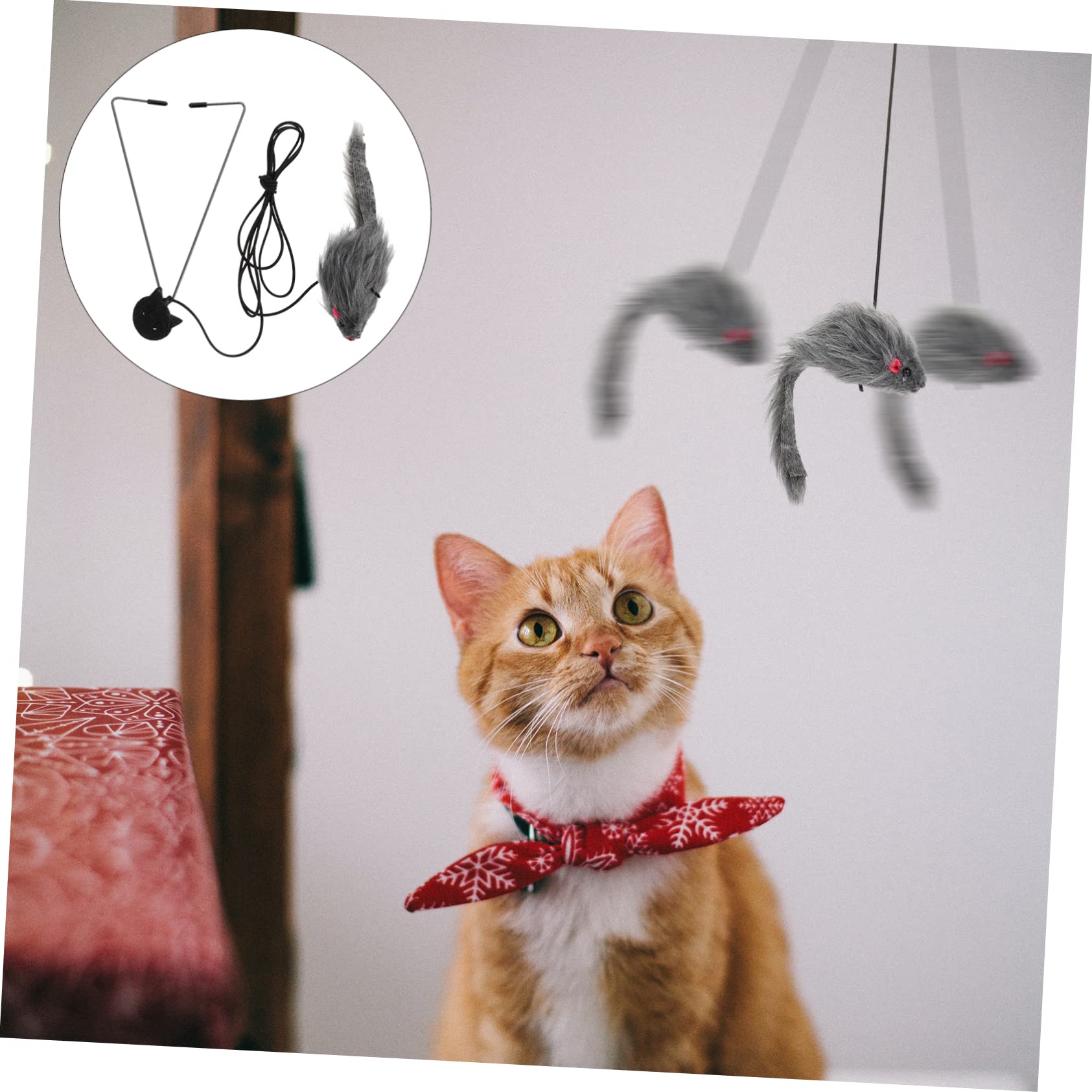 Katzenspielzeug – verstellbarer Teasing-Stick für interaktives Spielen, Katzenhänge-Haustierzubehör