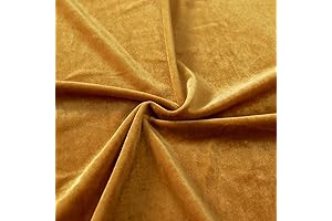 Stretch Velvet Fabric by The Yard for Apparel,Sewing,Crafting,Full Dress 93% Polyester 7% Spandex 63" Wide
