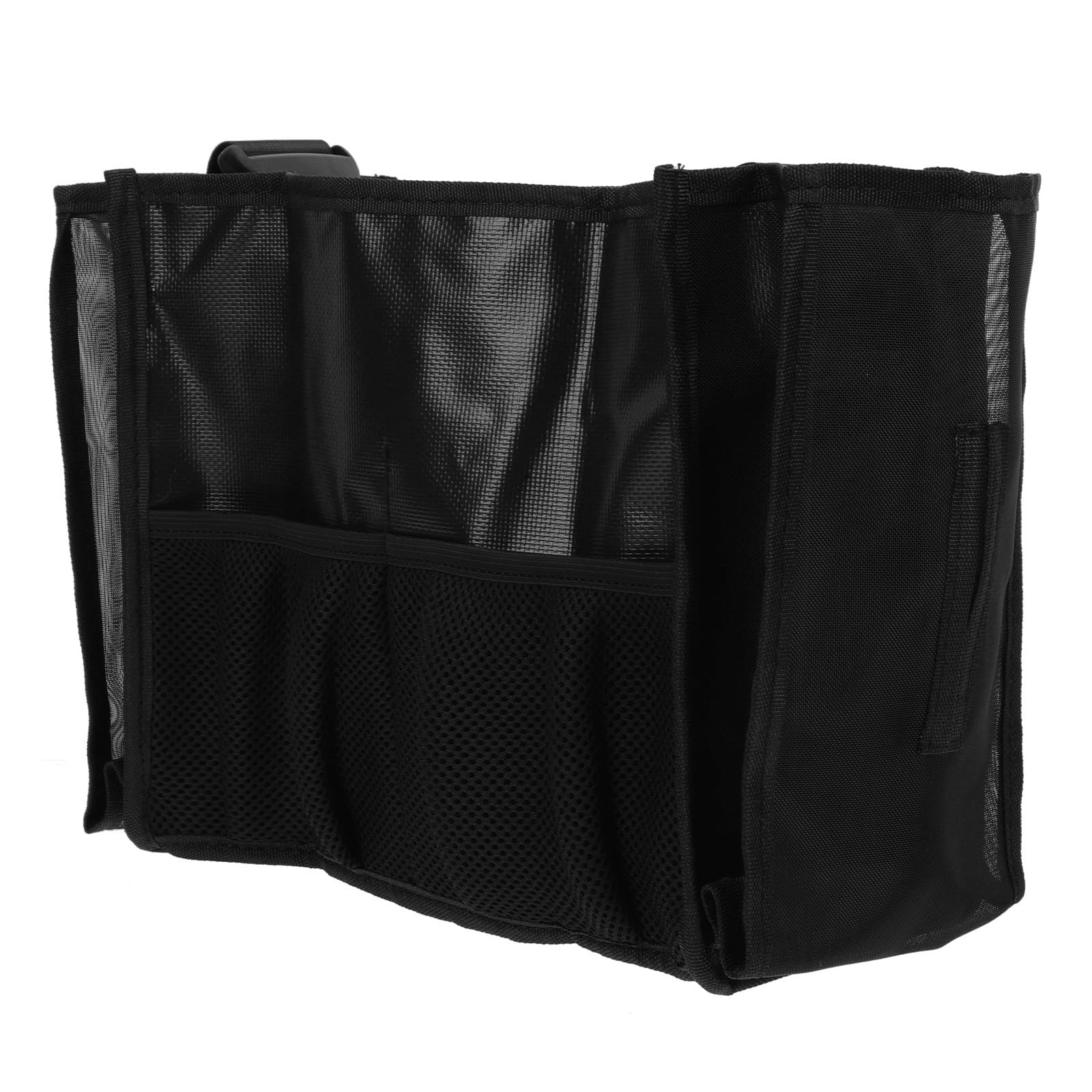 Borsa Porta Trucchi Donna Grande Capacità in Garza Nera, Portatile e Pratica per Trucco Professionale e Organizzazione Pennelli da Viaggio