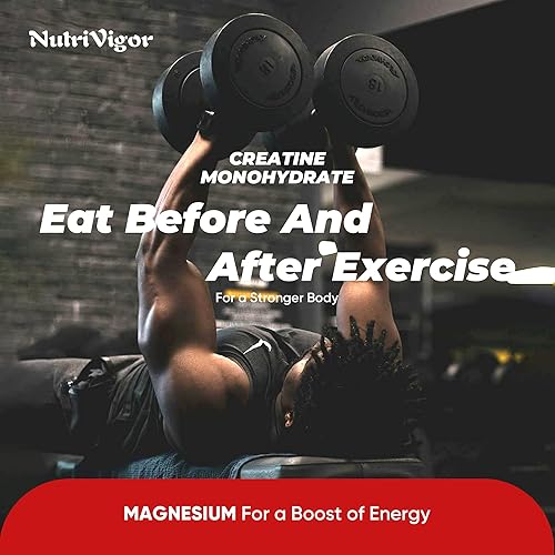 Miniatura 7 de Gomitas de monohidrato de creatina, 0.18 oz para hombres y mujeres, gomita preentrenamiento con electrolito, taurina para crecimiento muscular,
