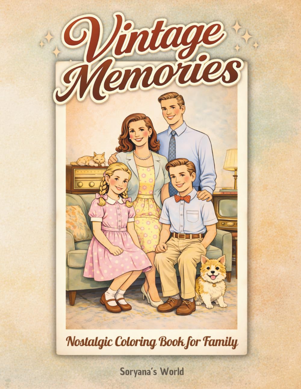 Vintage Memories: Nostalgic Coloring Book for Family