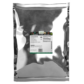 Frontier Co-op Organic Dried Lemongrass, Cut and Sifted, Bulk Bag - 100% Pure, Natural Lemon Grass for Tea, Seasoning | 16 Ounce Pack of 1